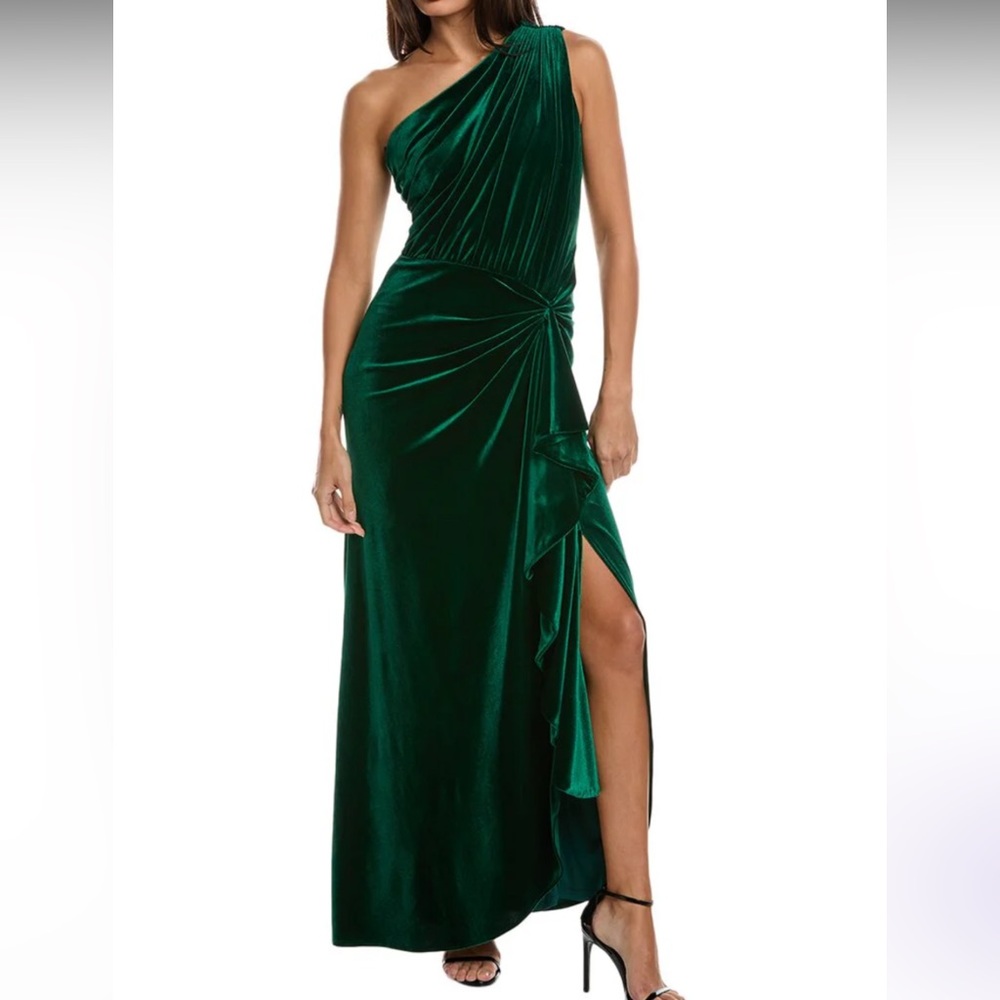 TADASHI SHOJI VELVET GREEN GOWN
